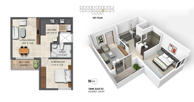 1 bhk flats for sale in chandapura | Subha Essence